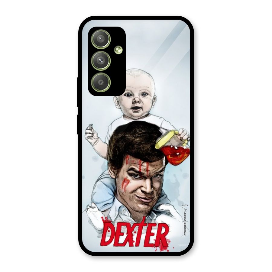 Dexter Artwork Glass Back Case for Galaxy A54