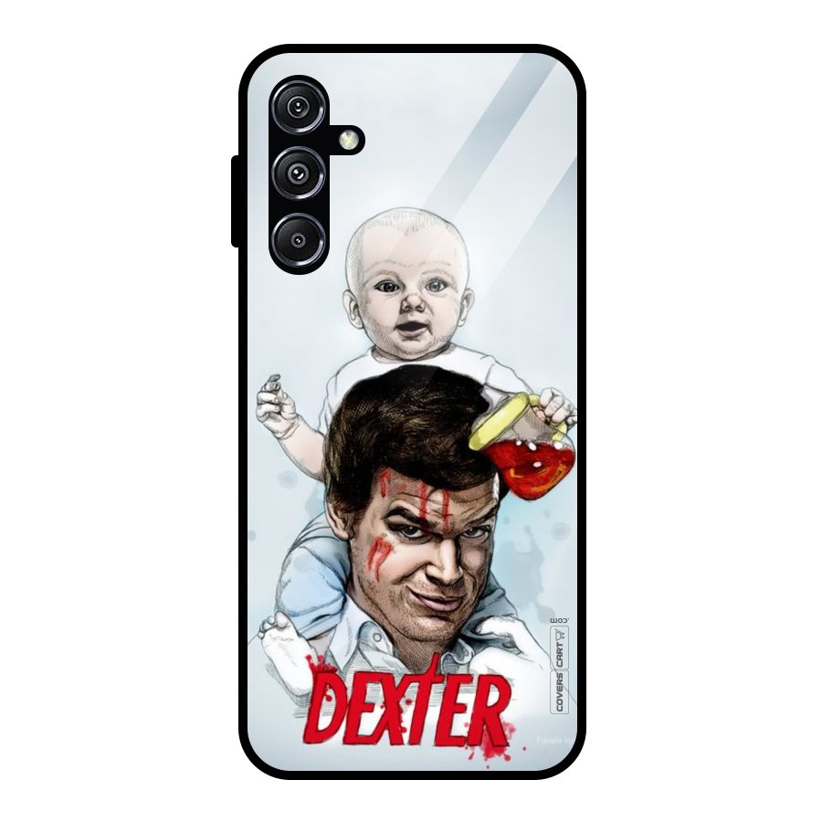 Dexter Artwork Glass Back Case for Galaxy M34 5G