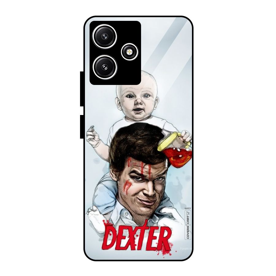 Dexter Artwork Glass Back Case for Redmi 12 5G