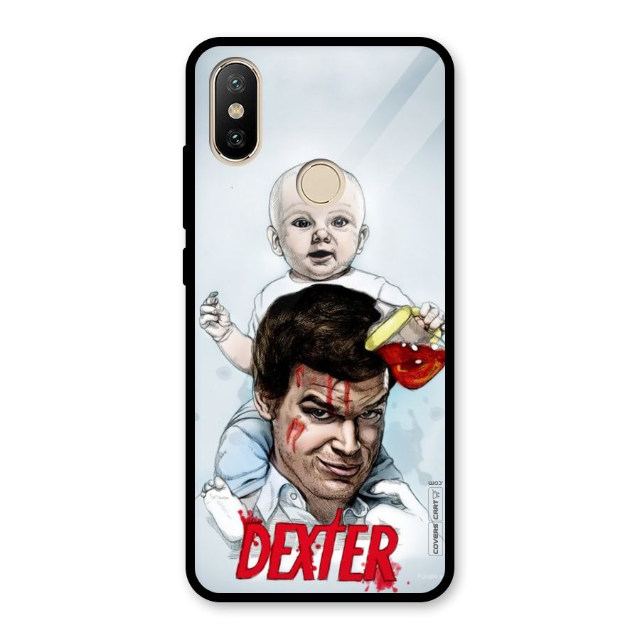 Dexter Artwork Glass Back Case for Redmi A2