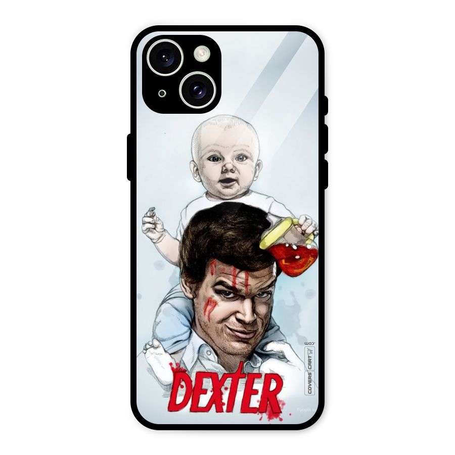 Dexter Artwork Glass Back Case for iPhone 15 Plus