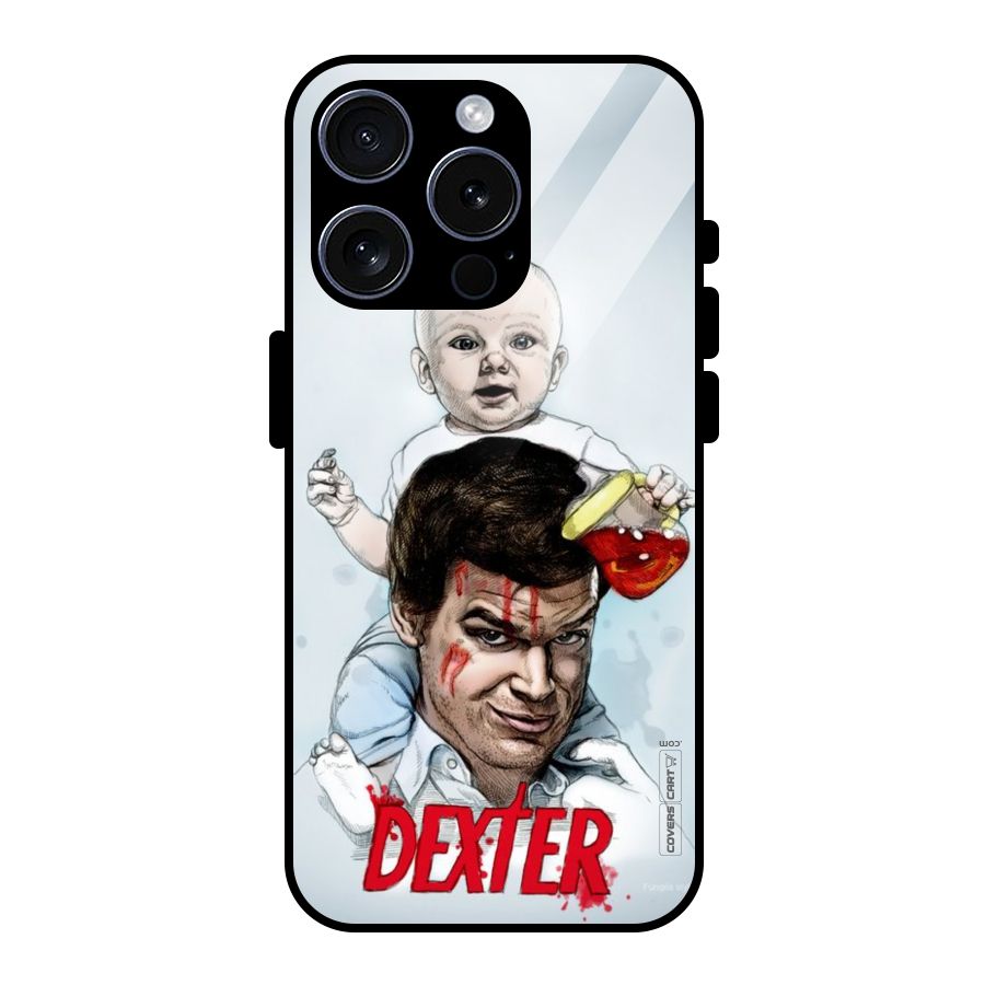 Dexter Artwork Glass Back Case for iPhone 15 Pro