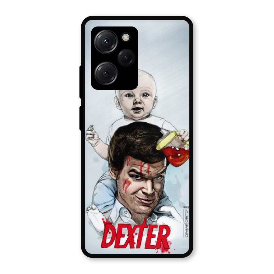 Dexter Artwork Metal Back Case for Poco X5 Pro