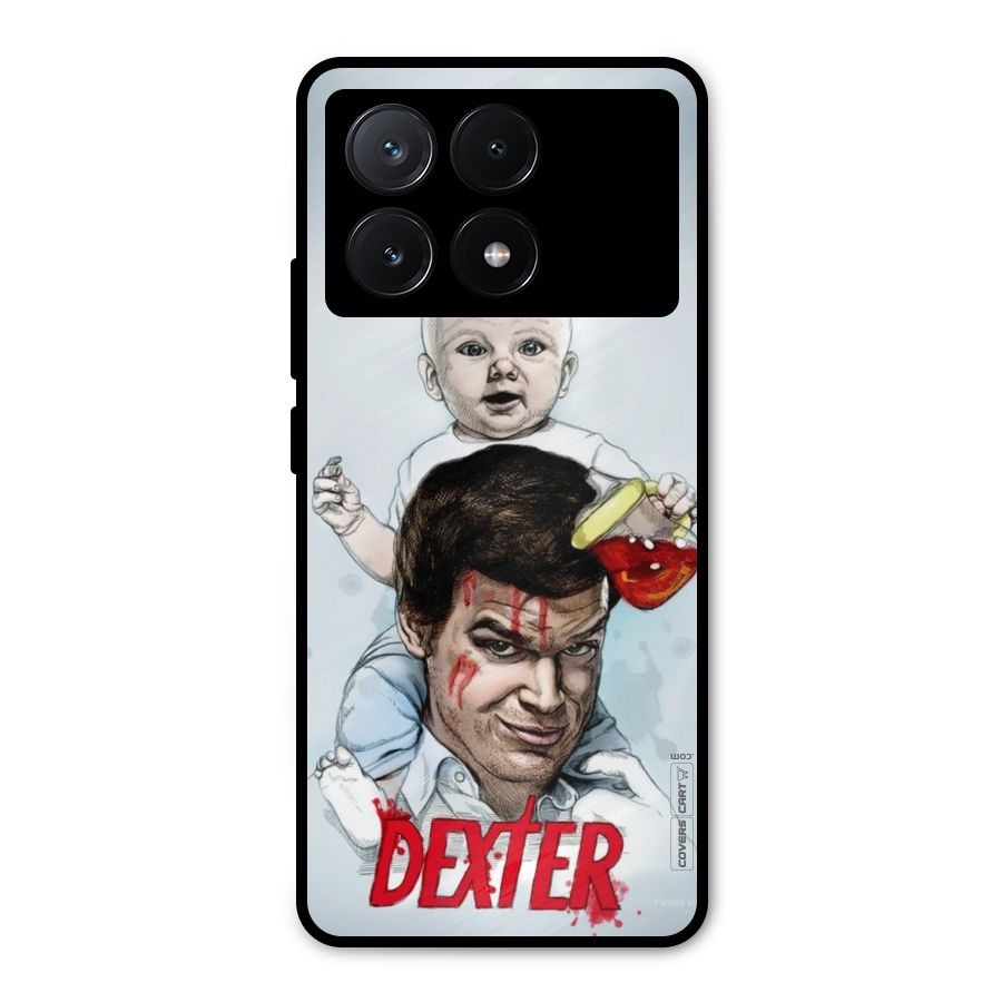 Dexter Artwork Metal Back Case for Poco X6 Pro