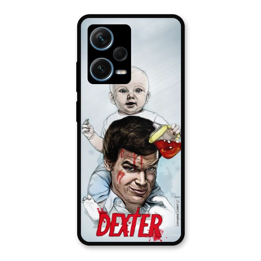 Dexter Artwork Metal Back Case for Redmi Note 12 Pro Plus 5G