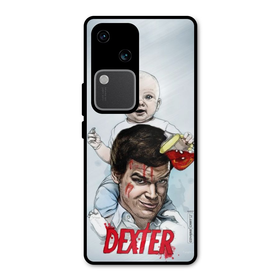 Dexter Artwork Metal Back Case for Vivo V30 Pro