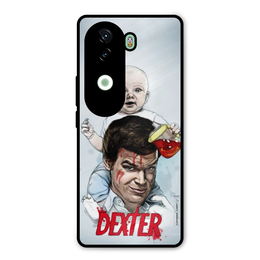 Dexter Artwork Metal Back Case for iQOO Z9s