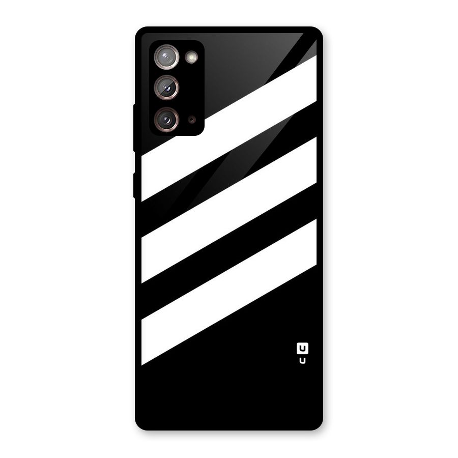Diagonal Classic Stripes Glass Back Case for Galaxy Note 20