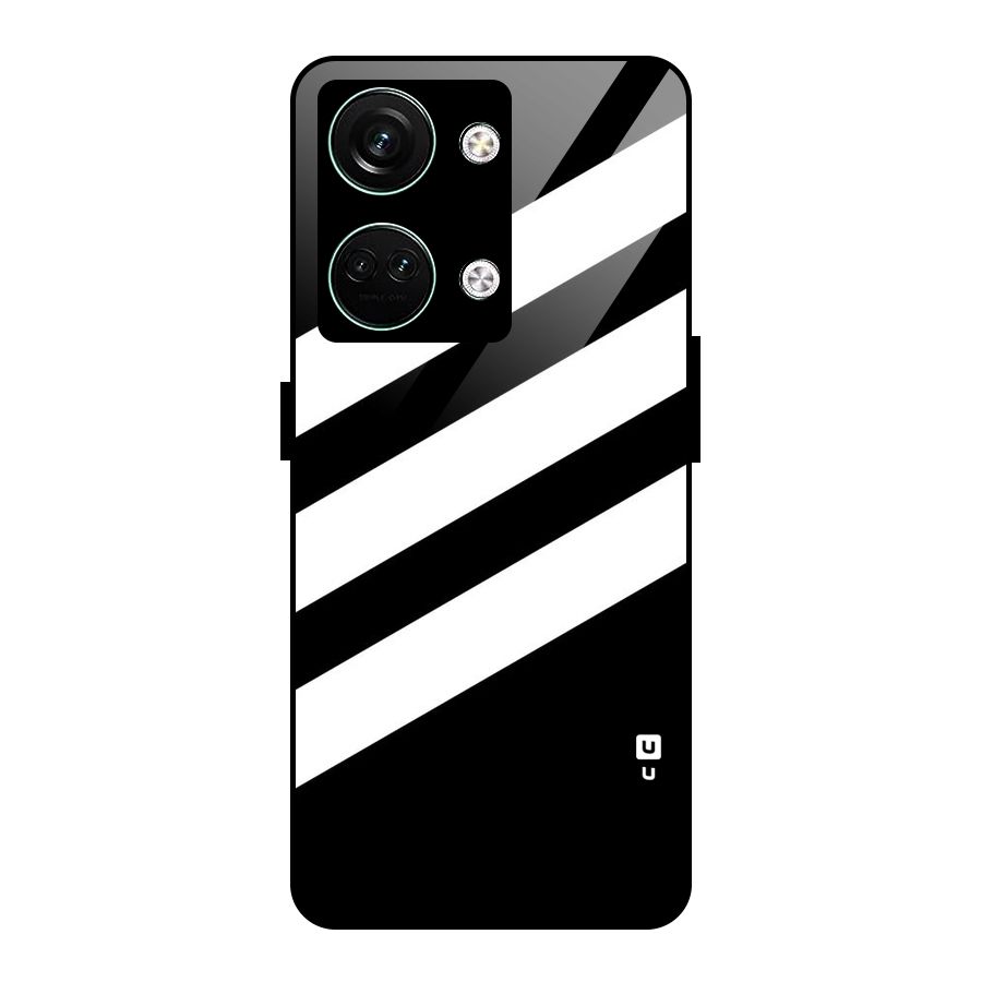 Diagonal Classic Stripes Glass Back Case for Oneplus Nord 3