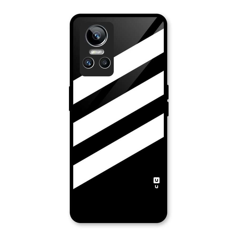 Diagonal Classic Stripes Glass Back Case for Realme GT Neo 3