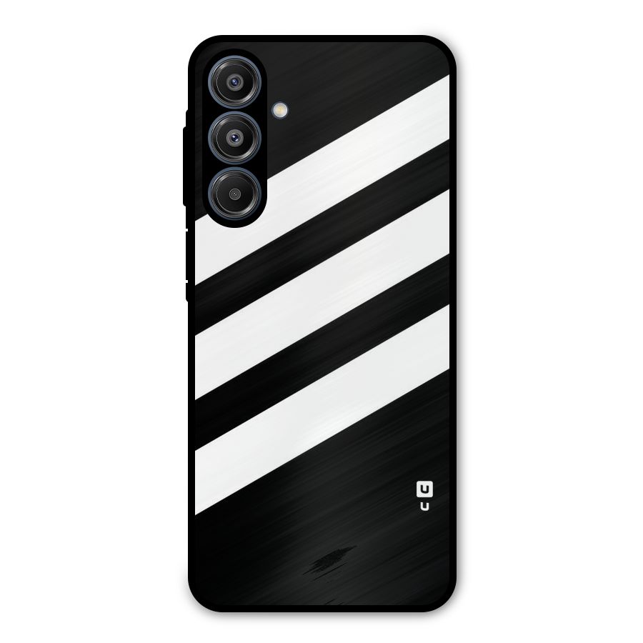Diagonal Classic Stripes Metal Back Case for Galaxy A16 5G