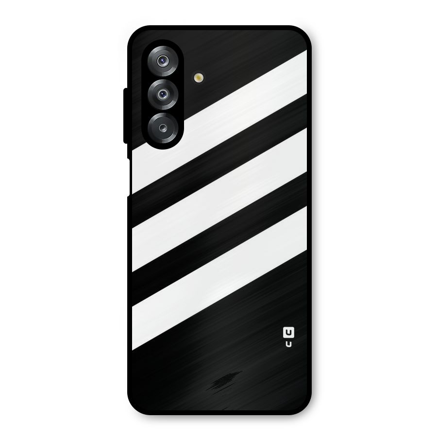 Diagonal Classic Stripes Metal Back Case for Galaxy A26
