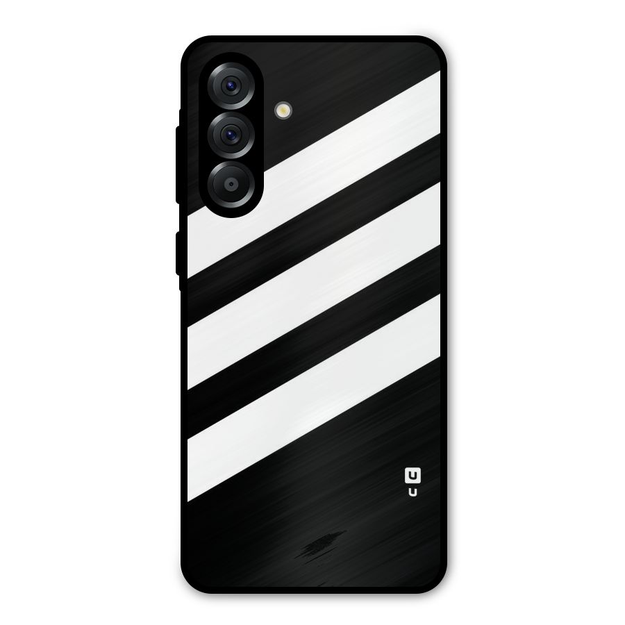 Diagonal Classic Stripes Metal Back Case for Galaxy A56