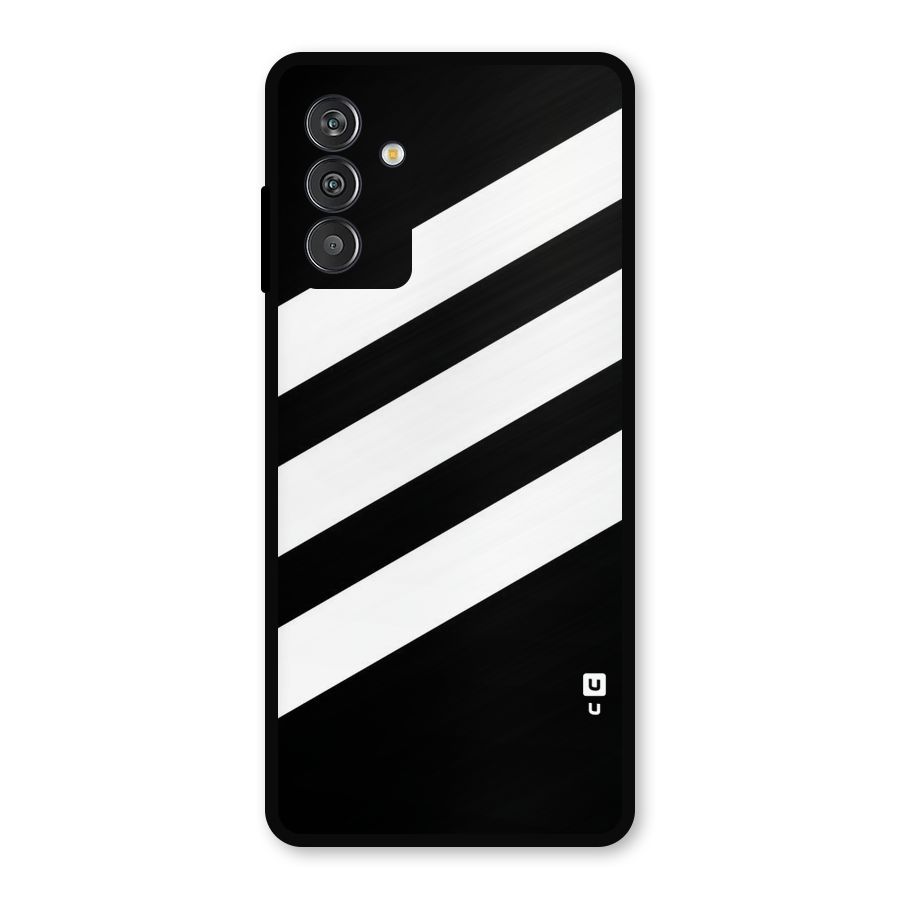 Diagonal Classic Stripes Metal Back Case for Galaxy F13