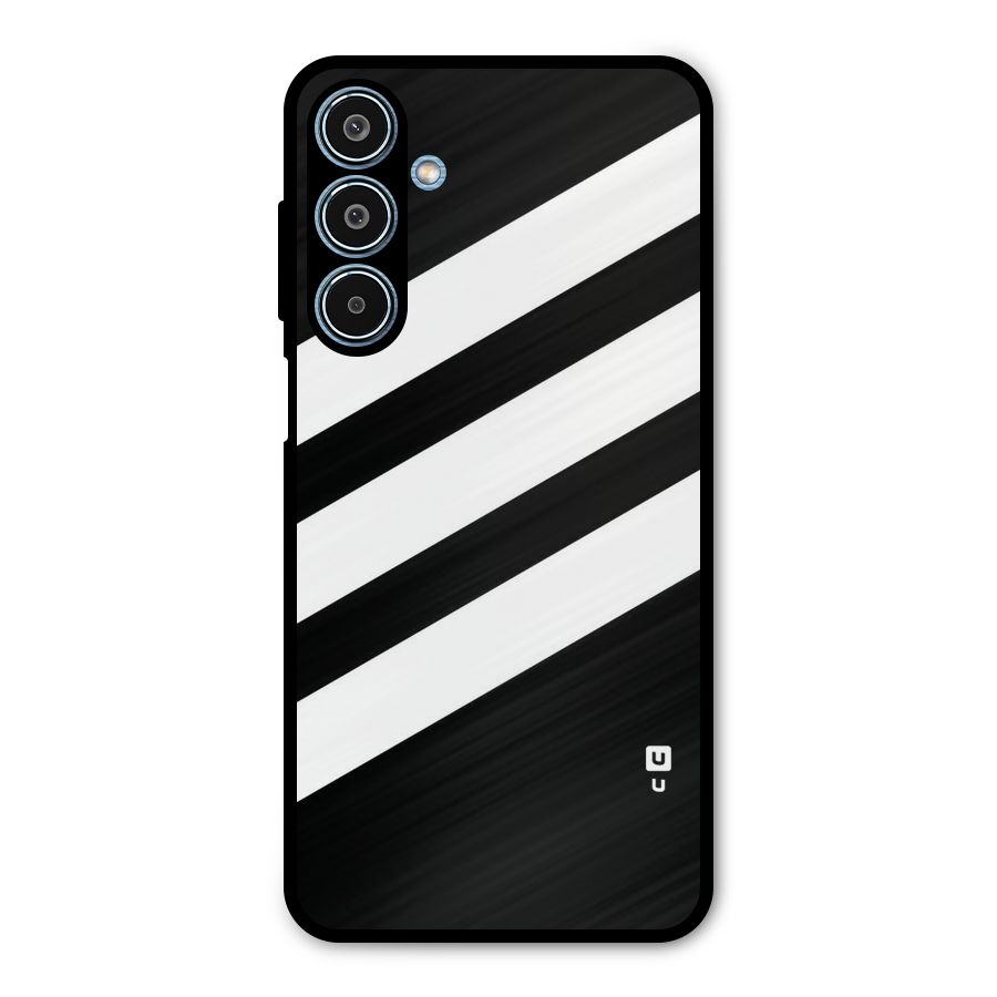Diagonal Classic Stripes Metal Back Case for Galaxy M35