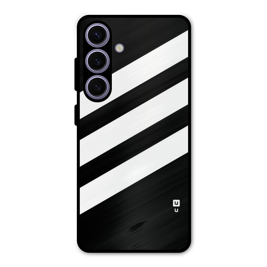 Diagonal Classic Stripes Metal Back Case for Galaxy S24