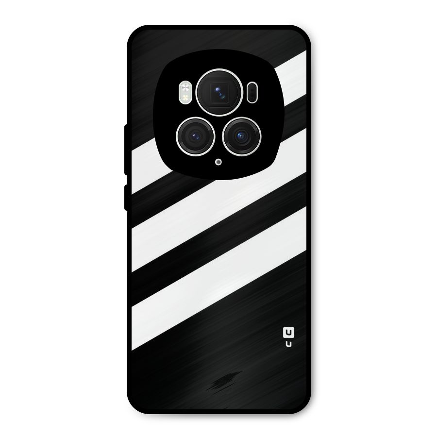 Diagonal Classic Stripes Metal Back Case for Honor Magic6 Pro
