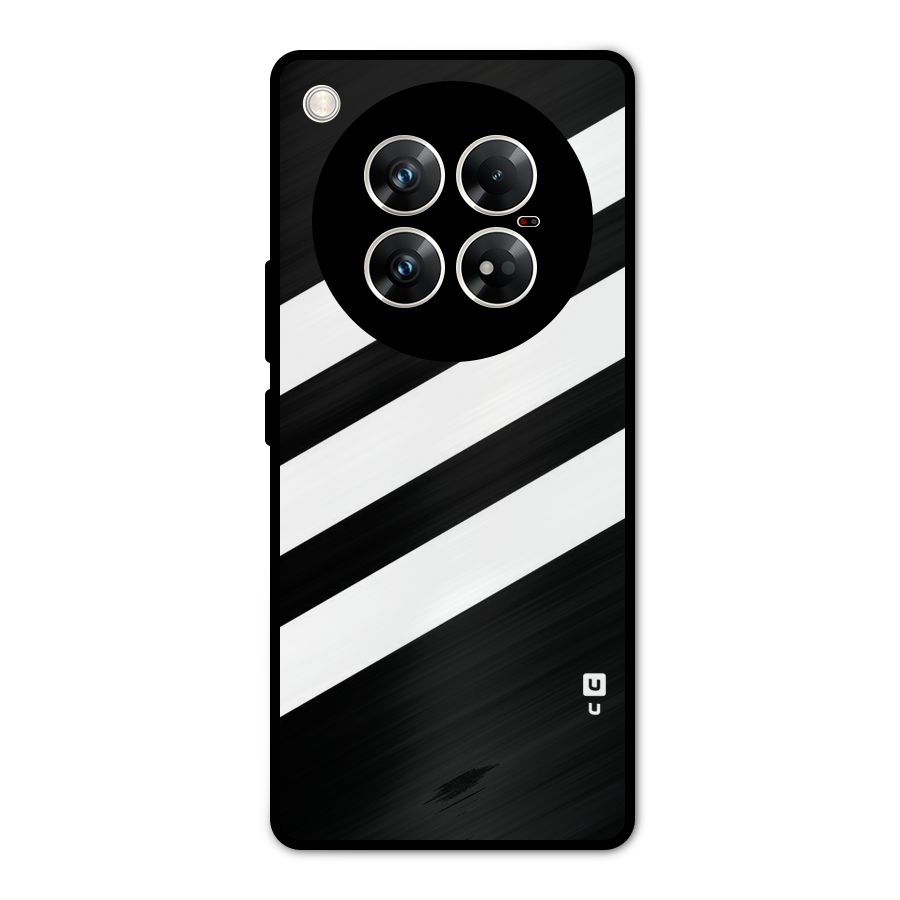 Diagonal Classic Stripes Metal Back Case for Infinix Zero 40 5G
