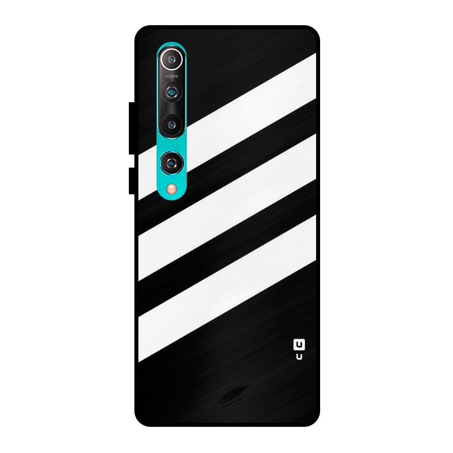 Diagonal Classic Stripes Metal Back Case for Mi 10