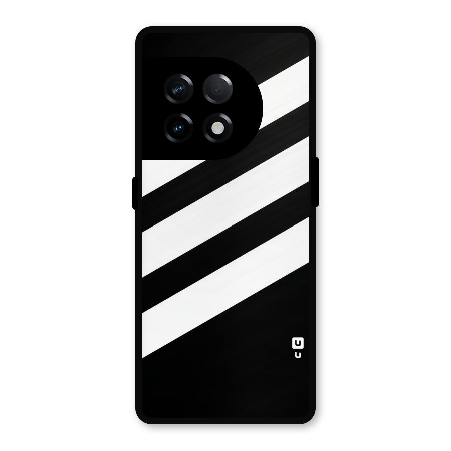 Diagonal Classic Stripes Metal Back Case for OnePlus 11R