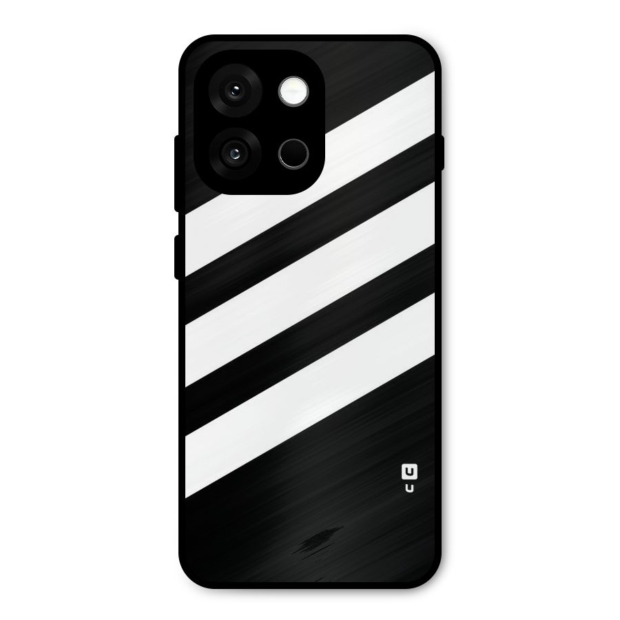 Diagonal Classic Stripes Metal Back Case for OnePlus 13s