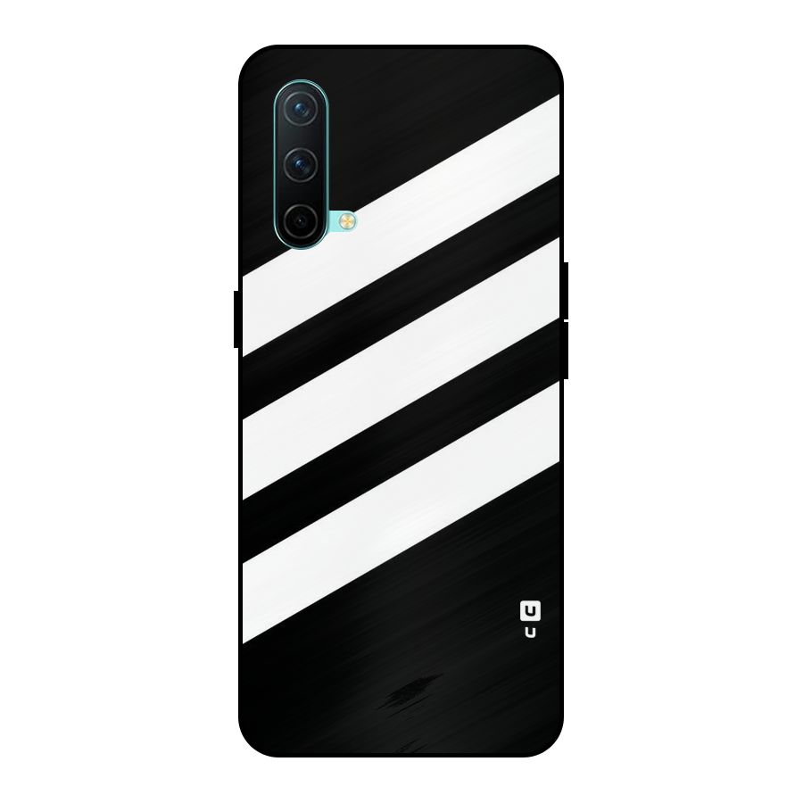 Diagonal Classic Stripes Metal Back Case for OnePlus Nord CE 5G