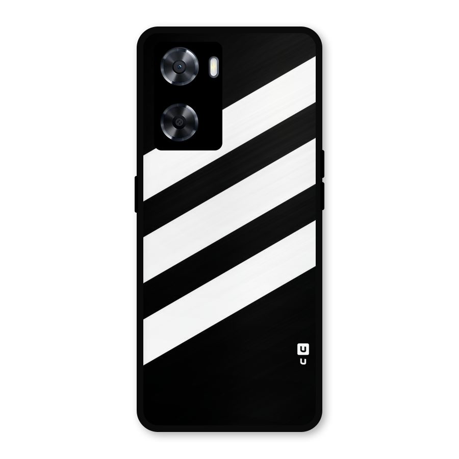 Diagonal Classic Stripes Metal Back Case for OnePlus Nord N20 SE