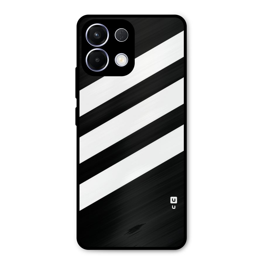 Diagonal Classic Stripes Metal Back Case for Oppo K13