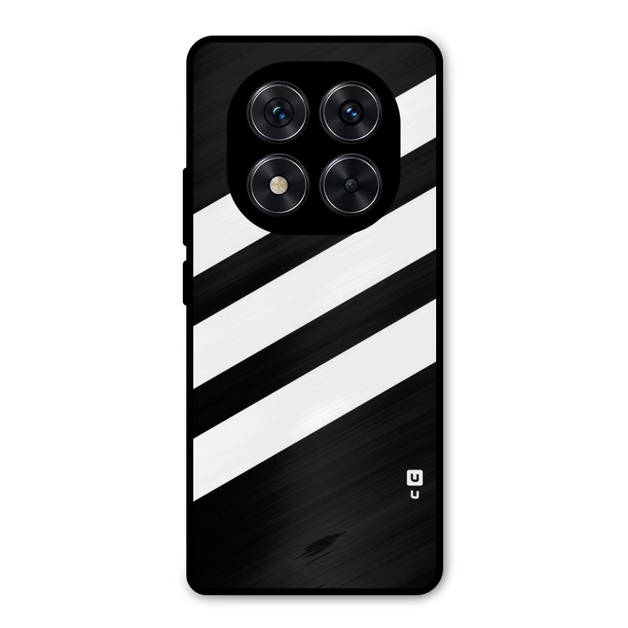 Diagonal Classic Stripes Metal Back Case for Poco X7