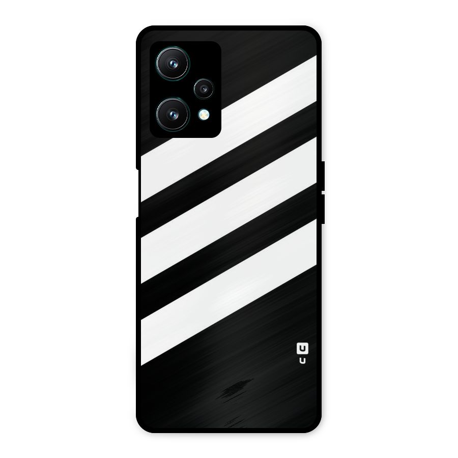 Diagonal Classic Stripes Metal Back Case for Realme 9 Pro 5G