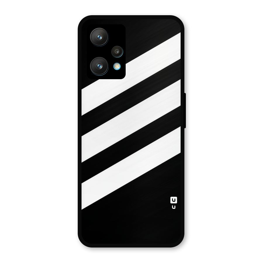 Diagonal Classic Stripes Metal Back Case for Realme 9 Pro Plus 5G