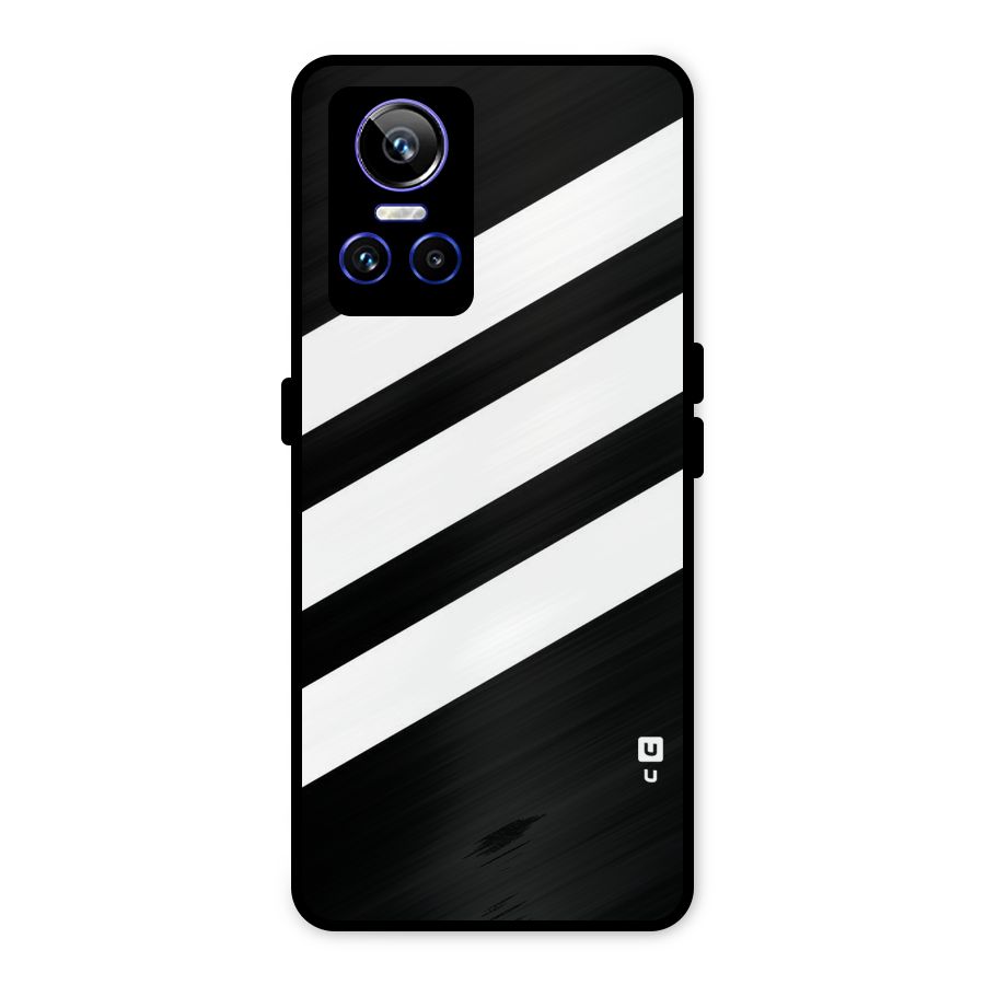 Diagonal Classic Stripes Metal Back Case for Realme GT Neo 3