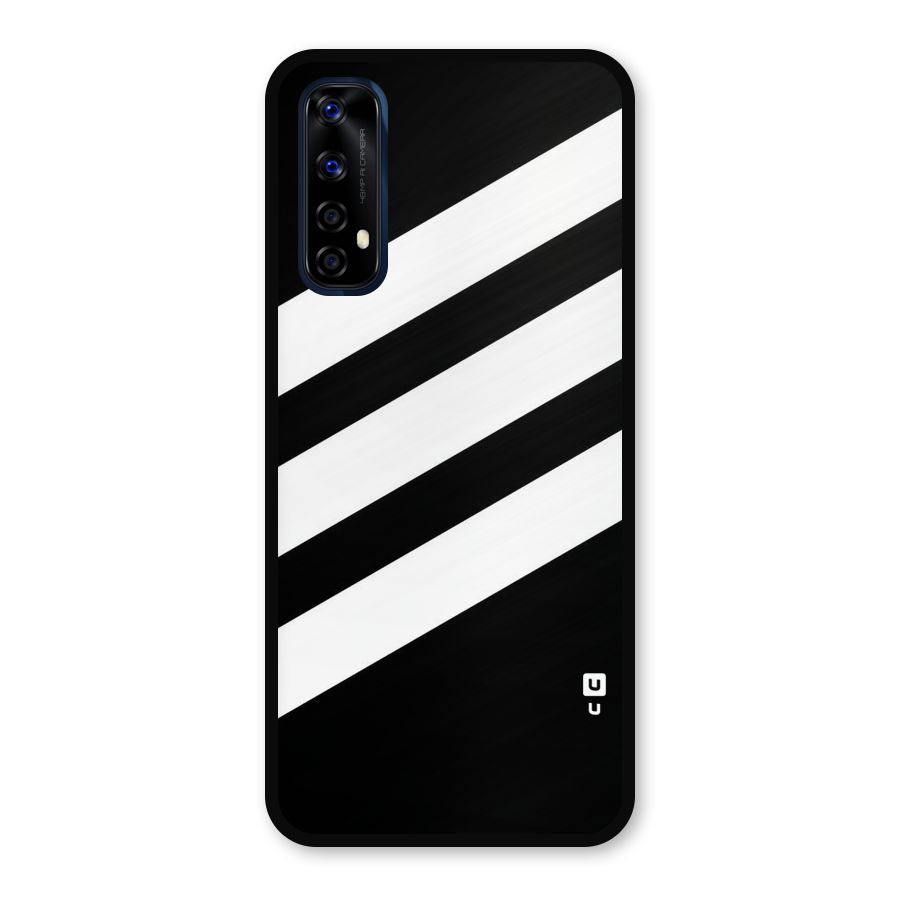 Diagonal Classic Stripes Metal Back Case for Realme Narzo 20 Pro