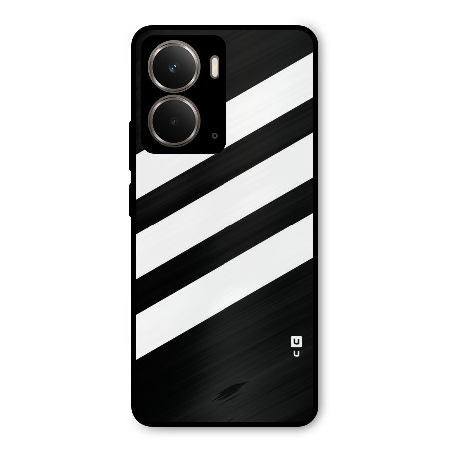 Diagonal Classic Stripes Metal Back Case for Realme P3