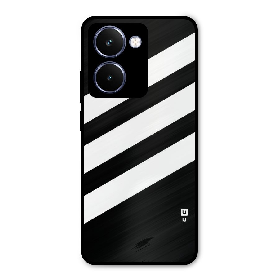 Diagonal Classic Stripes Metal Back Case for Realme P3 Ultra