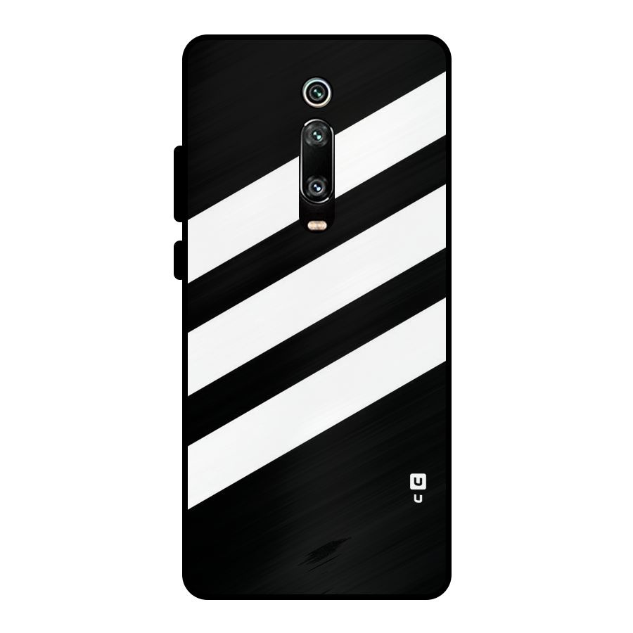 Diagonal Classic Stripes Metal Back Case for Redmi K20