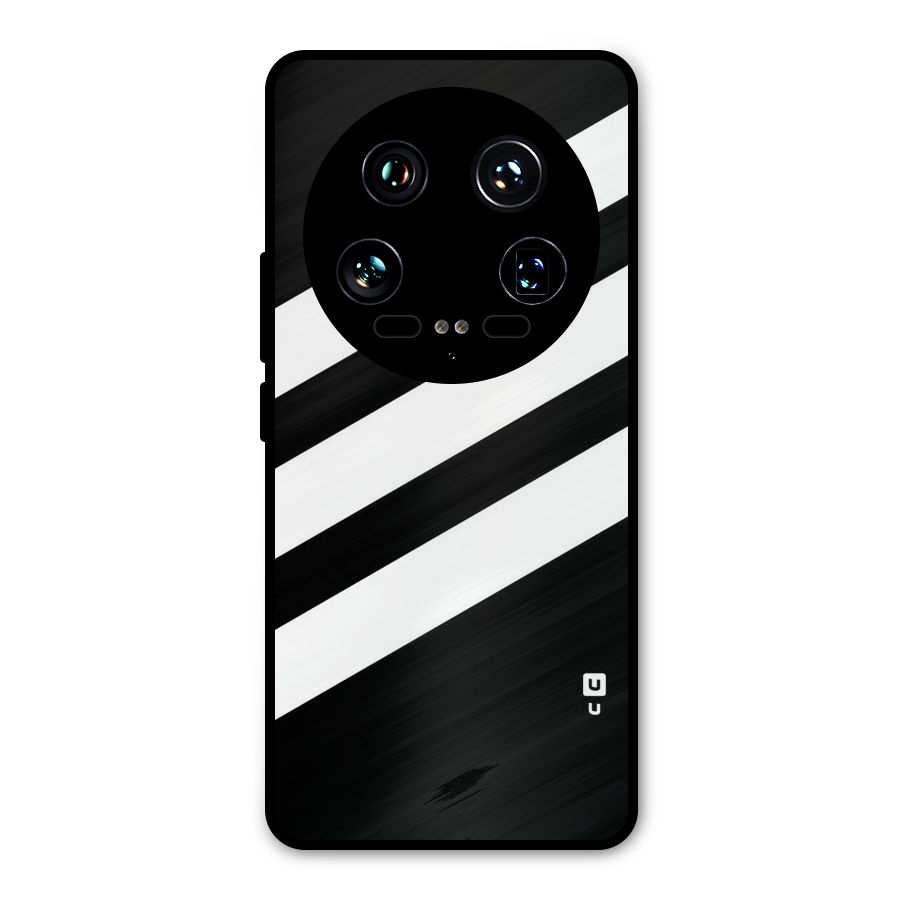 Diagonal Classic Stripes Metal Back Case for Xiaomi 14 Ultra