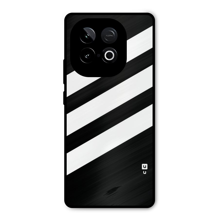 Diagonal Classic Stripes Metal Back Case for iQOO Neo 10