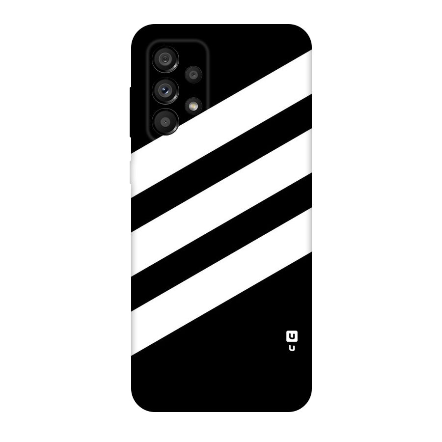 Diagonal Classic Stripes Original Polycarbonate Back Case for Galaxy A73 5G