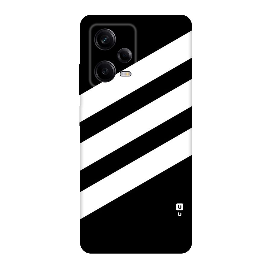 Diagonal Classic Stripes Original Polycarbonate Back Case for Redmi Note 12 Pro