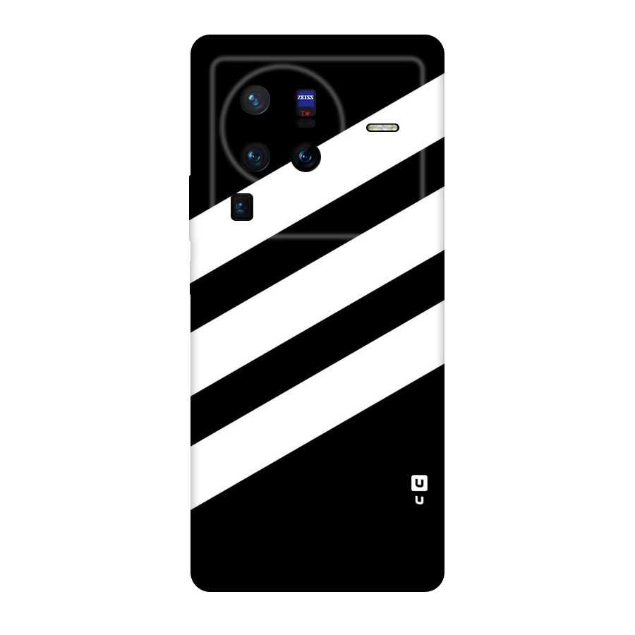 Diagonal Classic Stripes Original Polycarbonate Back Case for Vivo X80