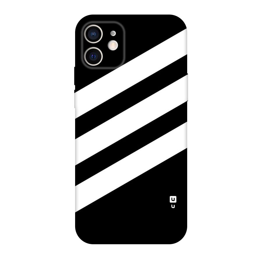 Diagonal Classic Stripes Original Polycarbonate Back Case for iPhone 12
