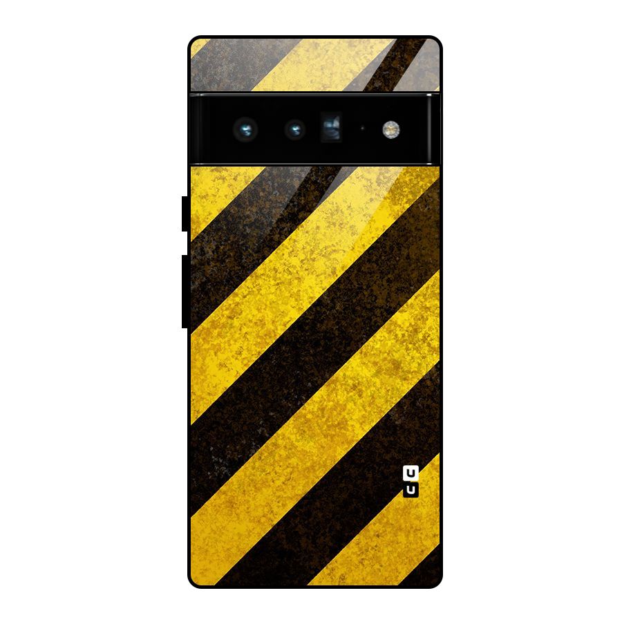 Diagonal Road Pattern Glass Back Case for Google Pixel 6 Pro
