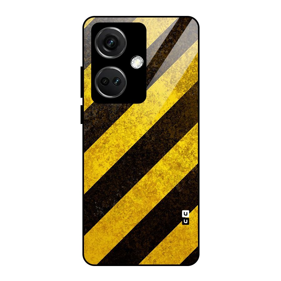 Diagonal Road Pattern Glass Back Case for OnePlus Nord CE 3 5G