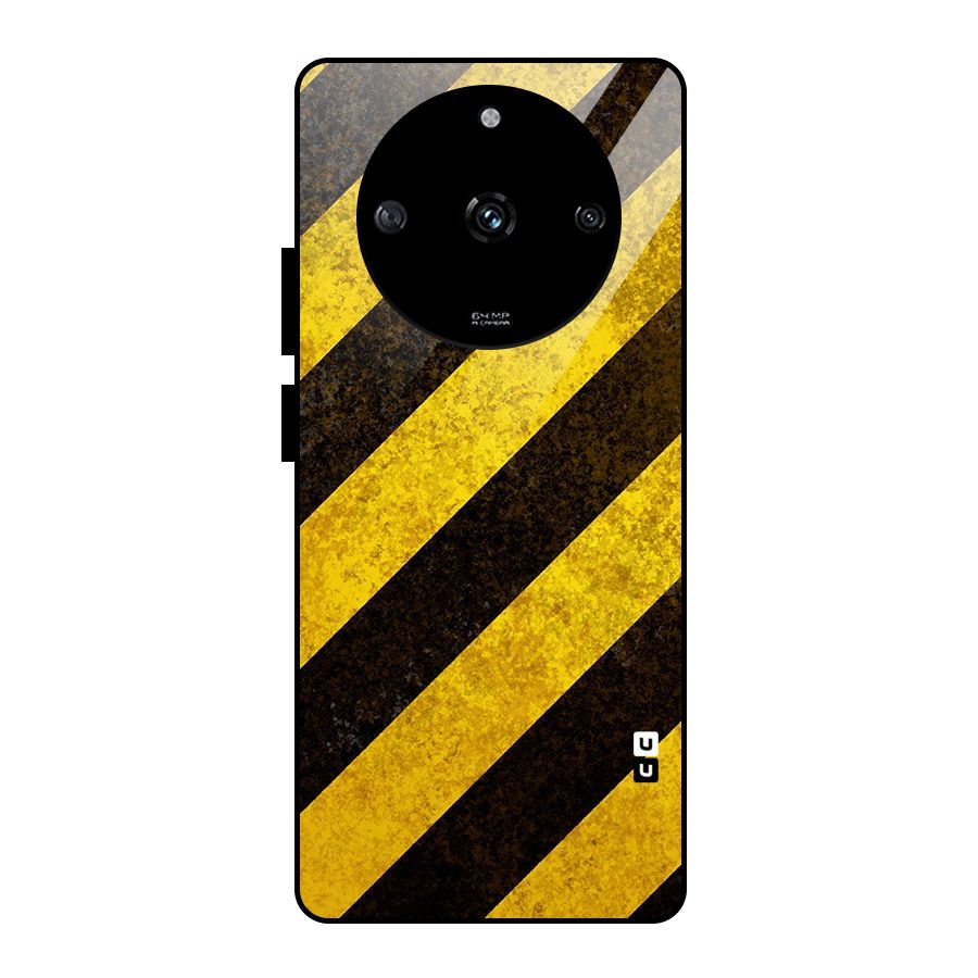Diagonal Road Pattern Glass Back Case for Realme Narzo 60 5G