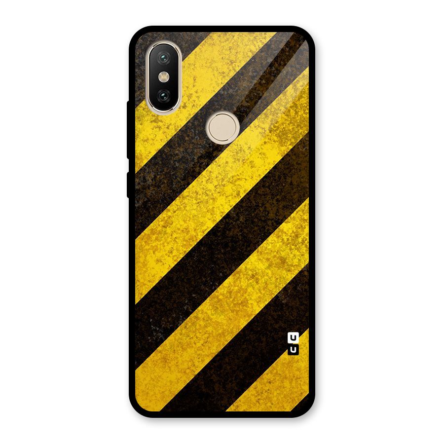 Diagonal Road Pattern Glass Back Case for Redmi A2