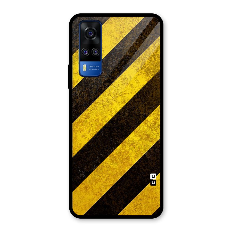 Diagonal Road Pattern Glass Back Case for Vivo Y31