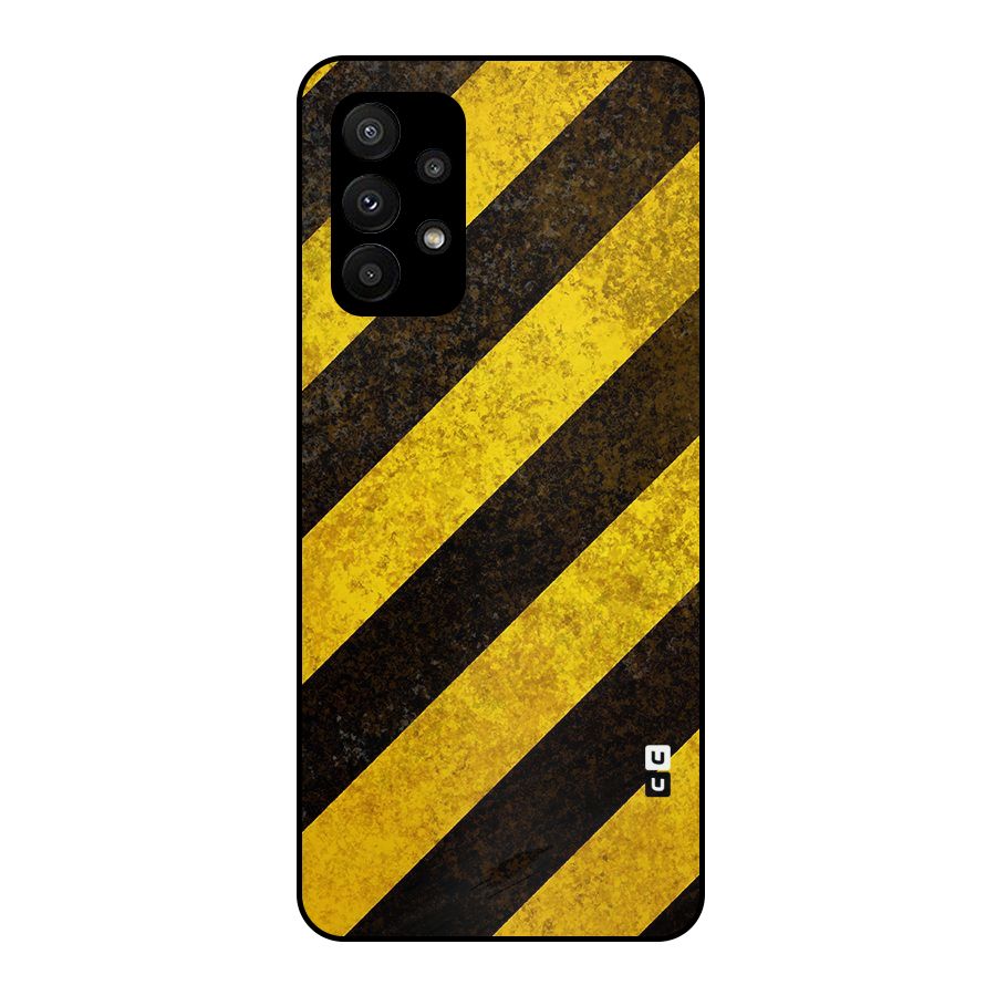 Diagonal Road Pattern Metal Back Case for Galaxy A23