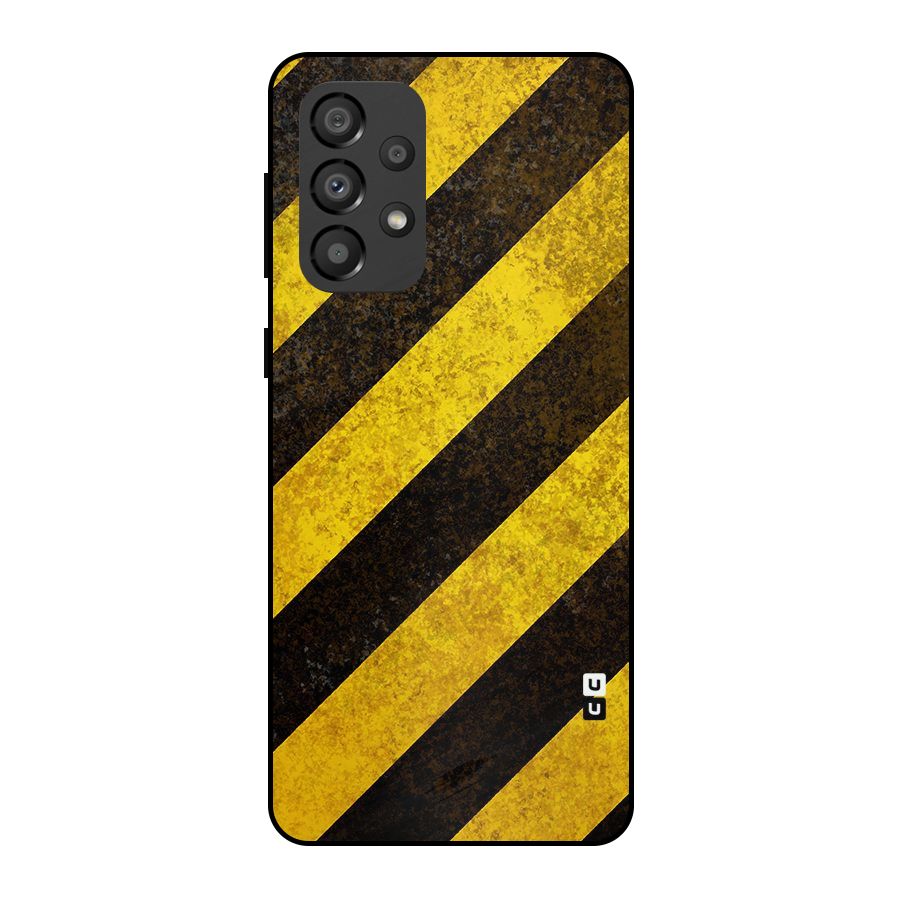 Diagonal Road Pattern Metal Back Case for Galaxy A33 5G