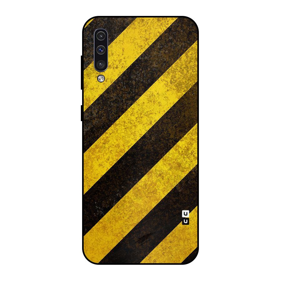 Diagonal Road Pattern Metal Back Case for Galaxy A50